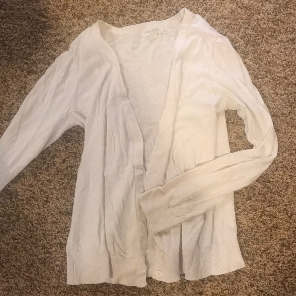 White Cardigan